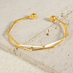 Elegantes brazaletes de acero inoxidable 304&nbsp;LY6810-2
