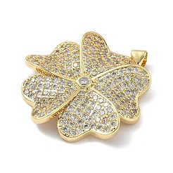 Colgante micropavé cubic zirconia de latón&nbsp;KK-L239-035G