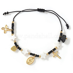 Religiöse Charm-Armbänder aus Edelstahl 304&nbsp;KS0574