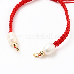Fabrication de bracelet de perles tressées en fil de nylon réglable&nbsp;AJEW-JB00791-02