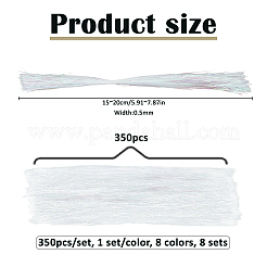 8 lot de 2800 leurres de pêche en mer en nylon de 8 couleurs différentes&nbsp;FIND-FH0018-23