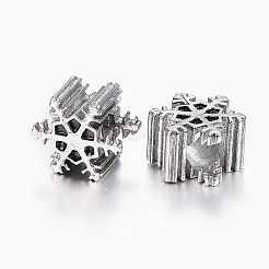 Cuentas europeas de acero inoxidable 304 con engastes de esmalte&nbsp;STAS-H368-09AS