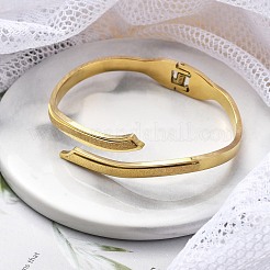 Bracelets à charnière en acier inoxydable 304 avec placage ionique (IP) pour femmes&nbsp;BJEW-A011-22G