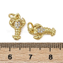 Ottone micro spianare pendenti zirconi&nbsp;KK-I358-042G
