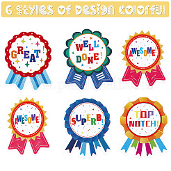 Runde Award-Papier-Selbstklebeaufkleber&nbsp;DIY-WH20001-59