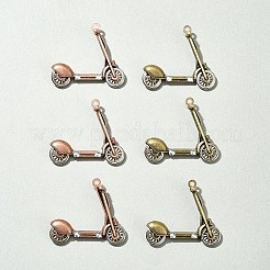 6 pièces 2 couleurs pendentifs en alliage de style tibétain&nbsp;FIND-FS0002-58