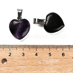 Natürliche Fluorit-Herzanhänger&nbsp;STAS-R154-01P