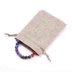 Chakra natürliche gemischte Stein Stretch-Armbänder&nbsp;BJEW-JB03660-02
