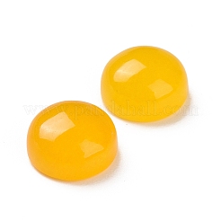 Cabochons jaunes naturels de jade&nbsp;G-E492-H-20