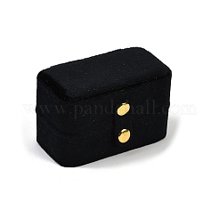 Mini boîtes de rangement rectangulaires en velours avec boutons pression&nbsp;CON-Z009-02B