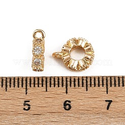 Micro pavé di ottone chiaro tubi in zirconia cubica&nbsp;KK-C115-19G