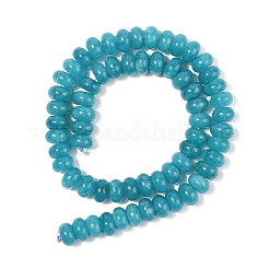 Gefärbt natürlichen weißen Jade Perlen Stränge&nbsp;G-G107-A07-01