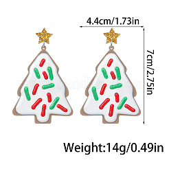 Weihnachtsbaum-Ohrstecker aus Acryl&nbsp;FS-WGE625B-01