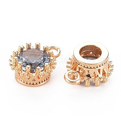 Breloques en laiton avec zircone cubique de micro pave&nbsp;KK-S356-772A