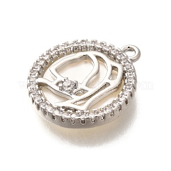 Pendentifs coquille en laiton&nbsp;KK-B127-09P