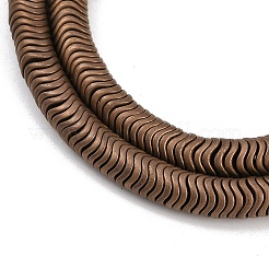 Brins de perles d'hématite non magnétiques synthétiques galvanisées&nbsp;G-H020-M01-22