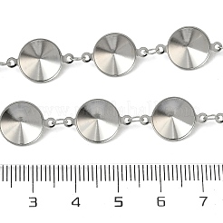304 Edelstahl-Strass-Becherketten&nbsp;CHS-K023-08B-P