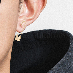 8 paio di orecchini pendenti a forma di spilla di sicurezza in ottone per uomo e donna&nbsp;KK-AR0002-90