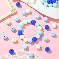 Perles en acrylique opaque de style caoutchouté&nbsp;LS-MACR-CJC0009-02D