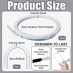 10 m Stahlstäbchen&nbsp;DIY-WH0308-877B
