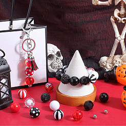 DIY-Schmuckset mit runden Armbändern aus Acryl- und Harzperlen&nbsp;DIY-SC0026-40