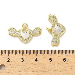 Pendentifs en laiton zircon cubique transparent&nbsp;KK-K365-13A-G