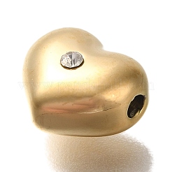 Breloques en strass en acier inoxydable 304 avec placage ionique (IP)&nbsp;STAS-P371-066G