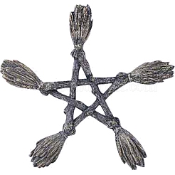 Ornamenti a stella in resina per scopa da strega&nbsp;PW-WG28423-01
