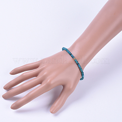 Bracelets extensibles apatite naturelle&nbsp;BJEW-JB04556-02