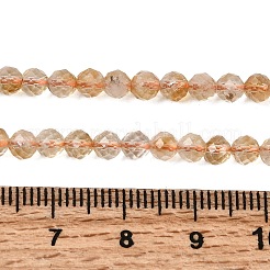 Hilos de cuentas de citrino natural (calentado)&nbsp;G-G155-B03-02A
