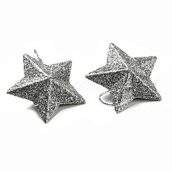 Decoraciones colgantes de estrella de brillo de plástico&nbsp;KY-D019-01C