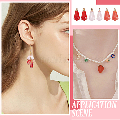 30pcs 3 couleurs pendentifs en résine transparente&nbsp;RESI-NB0001-99