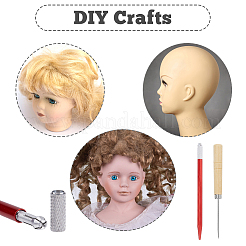 Ensemble d'outils pour supports d'enracinement de cheveux de poupée&nbsp;TOOL-WH0159-18B