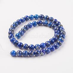Natürlicher Lapislazuli Perlenstränge&nbsp;G-G099-8mm-7B