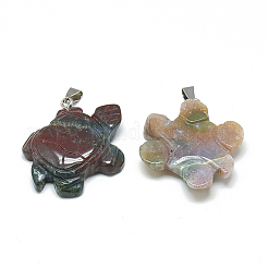 Pendentifs en agate indienne naturelle&nbsp;G-T091-02