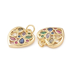 Charms ecologici in ottone con micro pavé di zirconi&nbsp;KK-I698-20G
