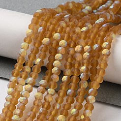 Chapelets de perles en verre imitation jade&nbsp;EGLA-A034-T3mm-MB04