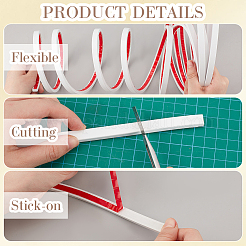 PVC selbstklebende flexible Formleiste&nbsp;DIY-WH20007-40B-01