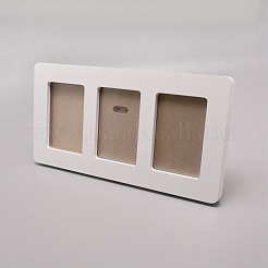 Handabdruck-/Fußabdruck-Bilderrahmen aus Holz für neugeborene Babys&nbsp;DIY-WH0092-63