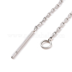 Boucle d'oreille à tige en acier inoxydable 304 anti-ternissement&nbsp;LS-STAS-E161-06P