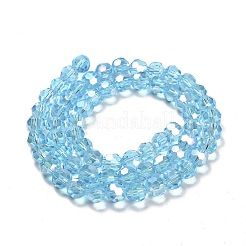 Perles en verre transparentes&nbsp;EGLA-A035-T8mm-B08
