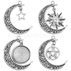 20 pz 4 stili pendenti in lega di stile tibetano&nbsp;FIND-BM0001-83
