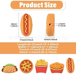 Perline in silicone 10 pz 5 stili&nbsp;SIL-CJ0003-26