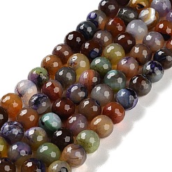 Filo di perline di agata naturale&nbsp;G-M437-B01-01F