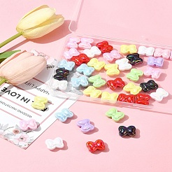 40pcs perles acryliques opaques de placage uv&nbsp;OACR-FS0002-28