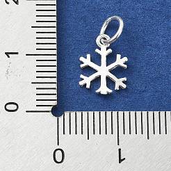 925 Weihnachts-Schneeflocken-Anhänger aus Sterlingsilber.&nbsp;STER-M119-16S