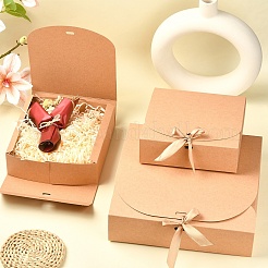 Geschenkboxen aus Papier mit Schleife&nbsp;AJEW-YWC0816-001B