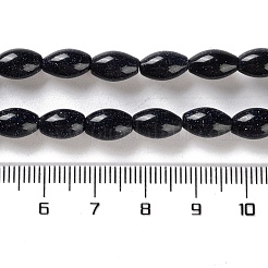 Synthetische blauen goldstone Perlen Stränge&nbsp;G-I369-B21-01A