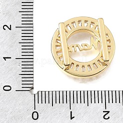 Muttertags-Anhänger aus Messing mit Mikropavé-Zirkonia&nbsp;KK-E802-21G-A