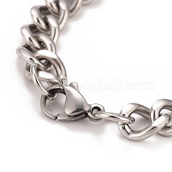Rettangolo con parola ti amo braccialetto a maglie con strass&nbsp;STAS-E160-33EBP